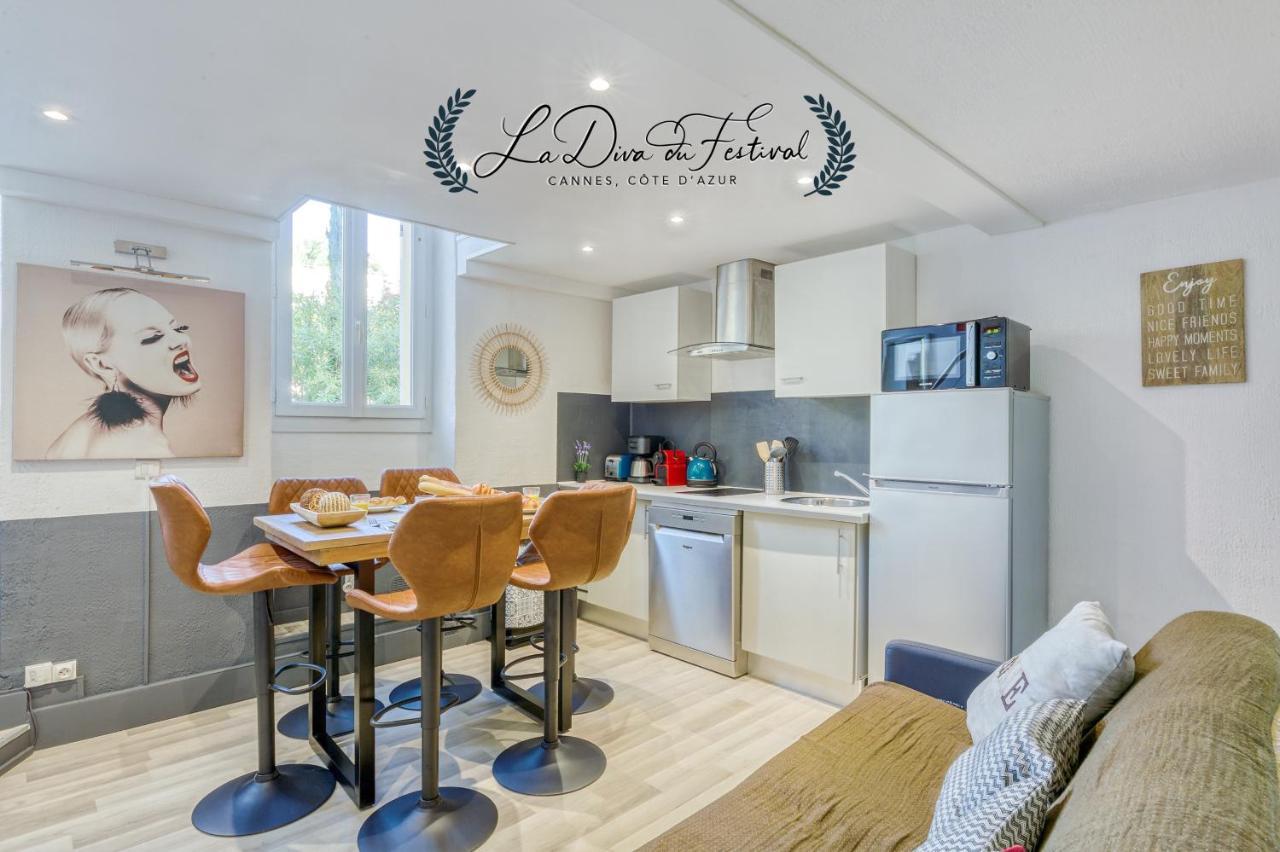 La Diva Du Festival - 10 Mn A Pied Palais & Plages - Cosy & Calme - Clim - Wifi Cannes Ngoại thất bức ảnh