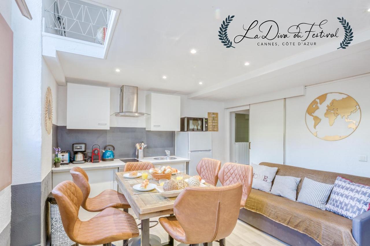 La Diva Du Festival - 10 Mn A Pied Palais & Plages - Cosy & Calme - Clim - Wifi Cannes Ngoại thất bức ảnh