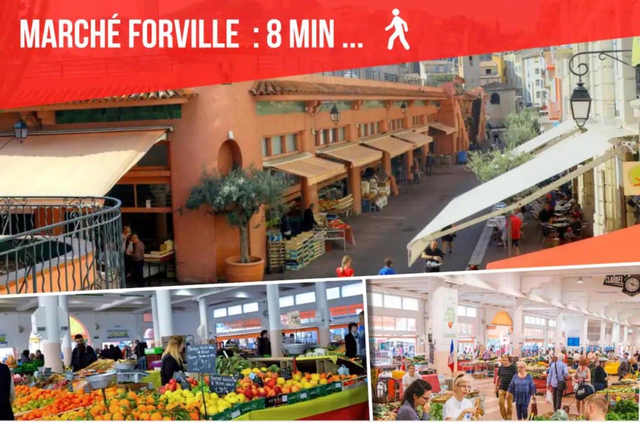 La Diva Du Festival - 10 Mn A Pied Palais & Plages - Cosy & Calme - Clim - Wifi Cannes Ngoại thất bức ảnh