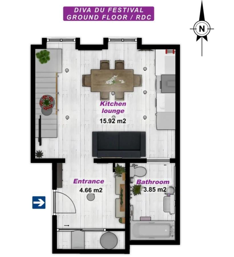 La Diva Du Festival - 10 Mn A Pied Palais & Plages - Cosy & Calme - Clim - Wifi Cannes Ngoại thất bức ảnh